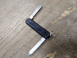 Vtg Zwilling JA Henckels Folding Pocket Key Chain Knife 2 Blade 2.5" Closed Nice
