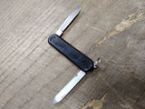 Vtg Zwilling JA Henckels Folding Pocket Key Chain Knife 2 Blade 2.5" Closed Nice