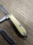 Vtg 2 Piece Pocket Knife Lot 2 x USA 3.5 Inch Open 1.5 Inch Blades Faux MOP