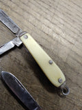 Vtg 2 Piece Pocket Knife Lot 2 x USA 3.5 Inch Open 1.5 Inch Blades Faux MOP