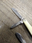 Vtg 2 Piece Pocket Knife Lot 2 x USA 3.5 Inch Open 1.5 Inch Blades Faux MOP