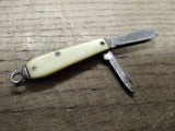 Vtg 2 Piece Pocket Knife Lot 2 x USA 3.5 Inch Open 1.5 Inch Blades Faux MOP