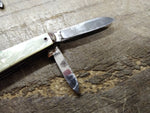 Vtg 2 Piece Pocket Knife Lot 2 x USA 3.5 Inch Open 1.5 Inch Blades Faux MOP