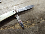 Vtg 2 Piece Pocket Knife Lot 2 x USA 3.5 Inch Open 1.5 Inch Blades Faux MOP