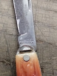 Vtg Prov Cutlery Co R.I. USA Folding Pocket Key Chain Knife 1 Blade 3" Closed