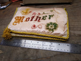 Vtg WWII U.S. Navy Sweetheart Satin Pillow Cover Sham To My Dear Mother w/Box!