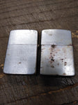 Vtg 2 Pc MCM Advertising Cigarette Lighter Parts Repair Lot My-Lite Calkor Korea