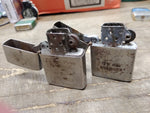 Vtg 2 Pc MCM Advertising Cigarette Lighter Parts Repair Lot My-Lite Calkor Korea