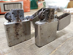 Vtg 2 Pc MCM Advertising Cigarette Lighter Parts Repair Lot My-Lite Calkor Korea