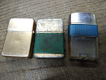 Vtg 3 Pc Cigarette Lighter Parts Repair Restore Lot Storm King Wind Proof