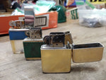 Vtg 3 Pc Cigarette Lighter Parts Repair Restore Lot Storm King Wind Proof