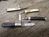 Vtg 4 Piece Pocket Knife Parts Repair Restoration Lot Barlow Kutmaster Colonial