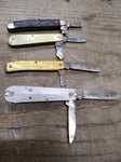 Vtg 4 Piece Pocket Knife Parts Repair Restoration Lot Barlow Kutmaster Colonial