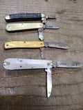Vtg 4 Piece Pocket Knife Parts Repair Restoration Lot Barlow Kutmaster Colonial