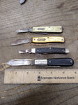 Vtg 4 Piece Pocket Knife Parts Repair Restoration Lot Barlow Kutmaster Colonial