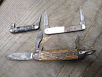 Vtg 3 Piece Pocket Knife Parts Repair Restoration Lot Imperial Hammer Brand