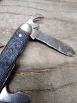 Vtg 3 Piece Pocket Knife Parts Repair Restoration Lot USA Cattaraugus Camillus