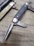 Vtg 3 Piece Pocket Knife Parts Repair Restoration Lot USA Cattaraugus Camillus