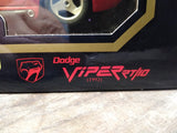 Vtg NOS Burago Diamonds Diecast 1992 Dodge Viper RT/10 1/18 Scale Red Sports Car