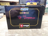 Vtg NOS Burago Diamonds Diecast 1992 Dodge Viper RT/10 1/18 Scale Red Sports Car