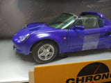 Vtg NOS Chrono Diecast 1997 Lotus Elise 1/18 Scale H1021 Azure Blue Sports Car!