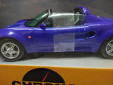 Vtg NOS Chrono Diecast 1997 Lotus Elise 1/18 Scale H1021 Azure Blue Sports Car!