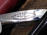 Vtg Antique JR Torrey Co No 146 Straight Razor 11/16" Worcester Mass Orig Box!
