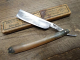Vtg Antique W Greaves & Sons Straight Razor Sheffield Works England 7/8" w/Box!