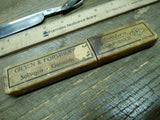 Vtg Antique W Greaves & Sons Straight Razor Sheffield Works England 7/8" w/Box!
