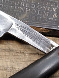 Vtg George Wostenholm Celebrated I XL Straight Razor 7/8" Sheffield Coffin Box!
