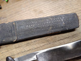 Vtg George Wostenholm Celebrated I XL Straight Razor 7/8" Sheffield Coffin Box!