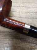 Vtg Television Churchwarden Smoking Tobacco Pipe EP AR Silver Band Stinger 11"