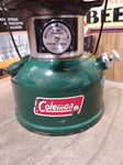 Vtg Coleman 2 Mantle Gas Camping Fishing Lantern 4/76 Pyrex Globe Model 220J