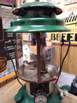 Vtg Coleman 2 Mantle Gas Camping Fishing Lantern 4/76 Pyrex Globe Model 220J