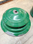 Vtg Coleman 2 Mantle Gas Camping Fishing Lantern 4/76 Pyrex Globe Model 220J