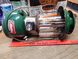 Vtg Coleman 2 Mantle Gas Camping Fishing Lantern 4/76 Pyrex Globe Model 220J