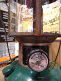 Vtg Coleman 2 Mantle Gas Camping Fishing Lantern 11/74 Pyrex Globe Model 220H