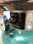 Vtg Coleman 2 Mantle Gas Camping Fishing Lantern 11/74 Pyrex Globe Model 220H