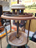 Vtg Coleman 2 Mantle Gas Camping Fishing Lantern 11/74 Pyrex Globe Model 220H