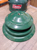 Vtg Coleman 2 Mantle Gas Camping Fishing Lantern 11/74 Pyrex Globe Model 220H