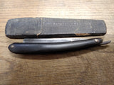 Vtg George Wostenholm Celebrated I XL Straight Razor 7/8" Sheffield Coffin Box!