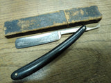 Vtg SB Kahnweiler & Co Hollow Ground Straight Razor w/Box New York USA!