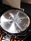Vtg NOS Unisex Bulova Harley Davidson Wrist Watch Scull & Black Dial 50M WR Box