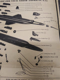Vtg 1958 Revell North American X-15 Model Kit H 198 89 Scale 1/64 Open Box