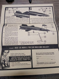 Vtg 1958 Revell North American X-15 Model Kit H 198 89 Scale 1/64 Open Box