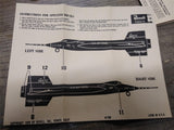 Vtg 1958 Revell North American X-15 Model Kit H 198 89 Scale 1/64 Open Box