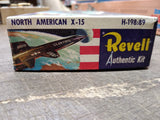 Vtg 1958 Revell North American X-15 Model Kit H 198 89 Scale 1/64 Open Box