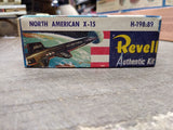 Vtg 1958 Revell North American X-15 Model Kit H 198 89 Scale 1/64 Open Box