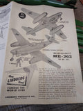 Vtg The Lindberg Line Messerschmitt ME 262 Model Kit #538 1/4 Scale Open Box
