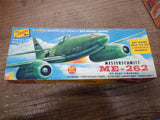 Vtg The Lindberg Line Messerschmitt ME 262 Model Kit #538 1/4 Scale Open Box